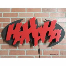 Batman y el Guasón Luces LED Nocturnas Lámpara de Pared Luminosa Superhéroe Signo Luz Nuevo