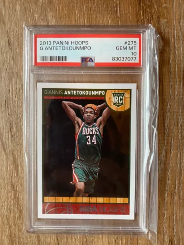 2013 NBA Hoops #275 Giannis Antetokounmpo (RC) Rookie PSA 10 GEM MINT Popular 