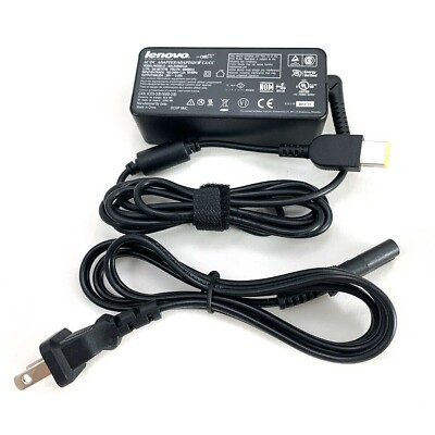 Genuine Lenovo 45W 20V 2.25A AC Adapter ADLX45NCC2A with Power Cord; Used, A+