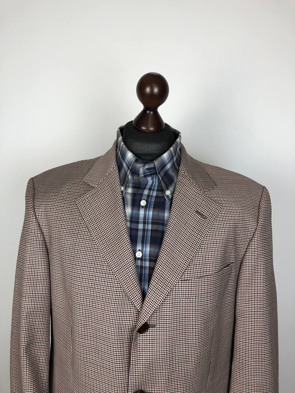 HUGO BOSS Classic Wool Blazer Jacket Check thumbnail 4