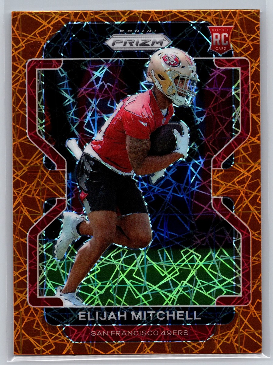 2021 Panini Prizm #399 Elijah Mitchell Orange Lazer Rookie | eBay