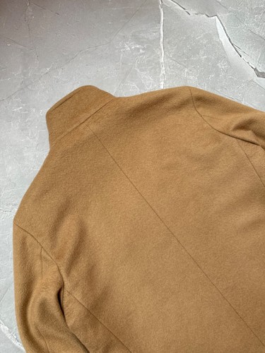 Ermenegildo Zegna Soft Wool Zip Coat Jacket Puffer Lining Camel Size M - Picture 22 of 24