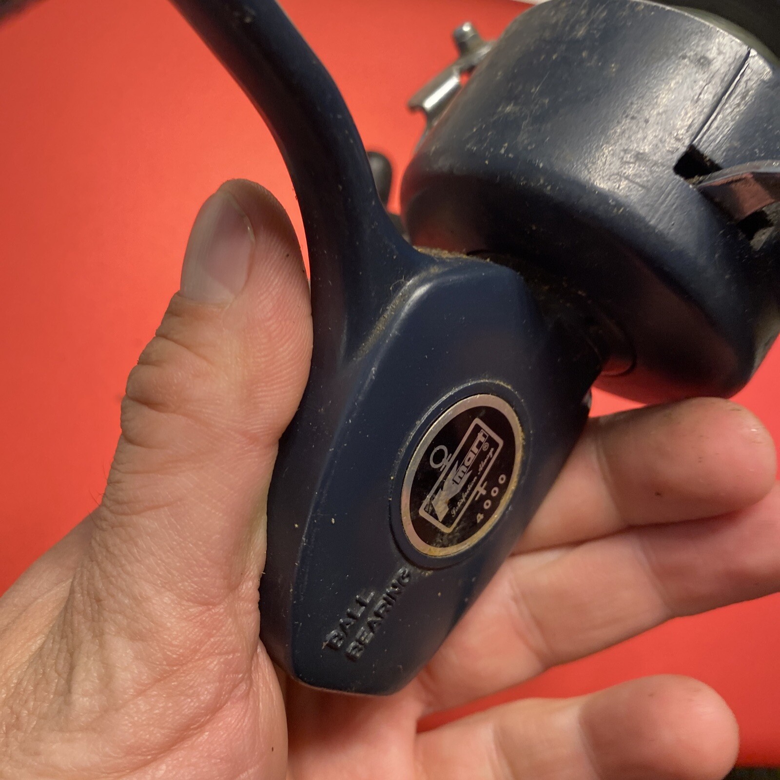 Vintage Kmart 4000 Ball Bearing spinning Fishing Reel Working, See Pics