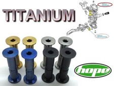 HOPE: 2Axles (4 parts) TITANIUM for 2 BrakeLevers.43% lighter! 4colors on choice