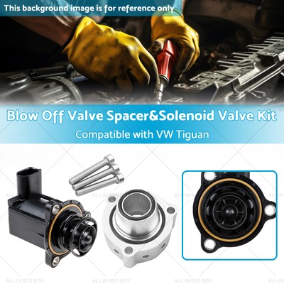 Blow Off Valve Spacer&Solenoid Valve Kit Suitable for 04-14 VW Audi A3 A4 S3 TT