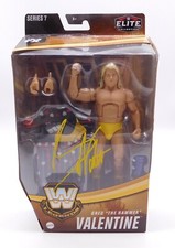 Greg The Hammer Valentine Signed WWE Mattel Elite Action Figure WWF Wrestling 7