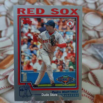 2004 Topps Opening Day Pedro Martinez #138 Boston Red Sox *miscut