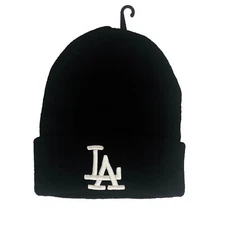 NEW Unisex LA Los Angeles Dodgers Skull Cap Cuff Winter Warm Black One Size