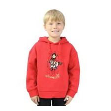 Hy Equestrian Thelwell Collection Children's Badge Hoodie in Red