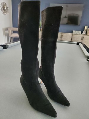 stretch out suede boots