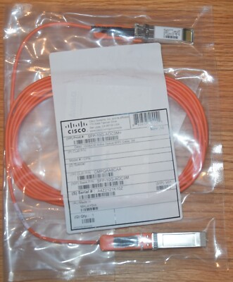 New Cisco SFP-10G-AOC3M 3M 10GBase Active Optical SFP+ Cable 10-2847-01 SEALED