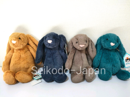 JellyCat Plush Rabbit Bashful Navy Bunny Small H18cm 7.1in & NWT - Picture 8 of 8