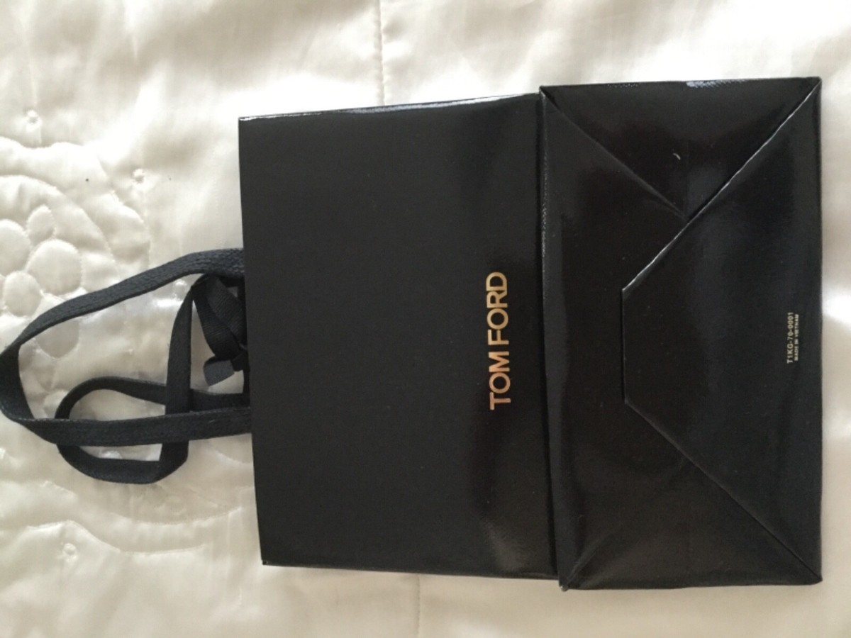 Black Tom Ford paper gift bag 20x16x9cm small | eBay