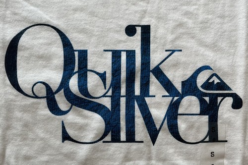 Quiksilver White Regular Fit Men's Short Sleeve T-Shirt Small New - Quick Sticks