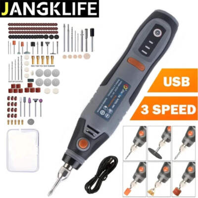 JANGKLIFE Akku-Rotationswerkzeug Mini-Bohrschrauber für Gravur & DIY-Projekte