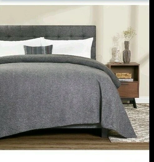 MainStays Cozy Light Weight Micro Fleece Blanket Twin XL In Grey Color |  eBay