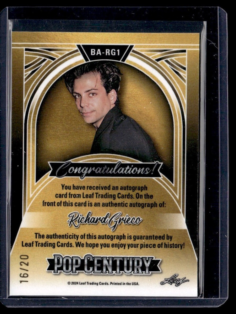 2024 Leaf Pop Century Shimmer Richard Grieco Auto 16/20 | eBay