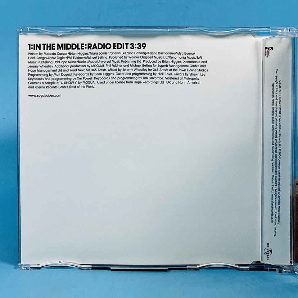 Sugababes In The Middle 2004 1 Track Island Records Promo CD SUGACD9 Foto 3 de 3