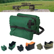 Tactical Shooting Gun Rest Front & Rear Rifle Sand Bags Steady Unfilled Support
