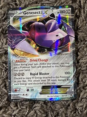 Pokémon TCG Genesect-EX Fates Collide 64/124 Holo Holo Rare EX