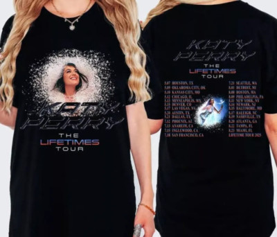 Katy Perry The Lifetime Tour 2025 Shirt Heavyweight T-shirt