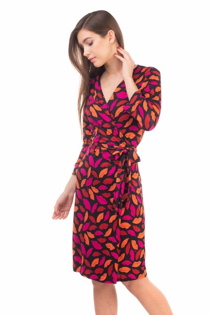 dvf mini wrap dress