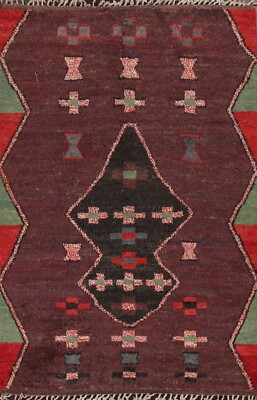 Geometric Tribal Moroccan Berber Oriental Area Rug Plush Wool Hand-knotted 6x10
