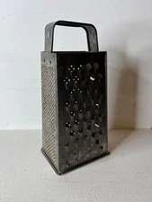 Vintage 1950s-1960s Era Bromwell 4-Sided Metal Box Cheese Grater Rustic Decor
