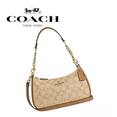 COACH Colorblock TERI Shoulder Bag Handbag CA548 Leather Women