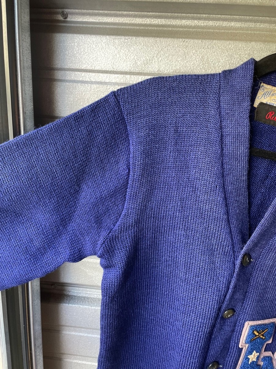 Vintage 1950's Albion Award Sweater Blue Varsity Letterman Vintage 1950's Albion Award Sweater Blue Varsity Letterman