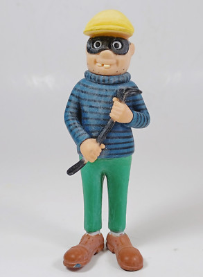 Vintage 1980s Pippi Longstocking Rubber Figure By Astrid Lindgren, Sweden.