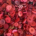 Incredible Mixed Lot RED Premium Buttons All Sizes For Embellishments