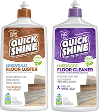 Quick Shine Hardwood Floor Cleaner & Wood Floor Polish W/Plant-Derived Carnauba 