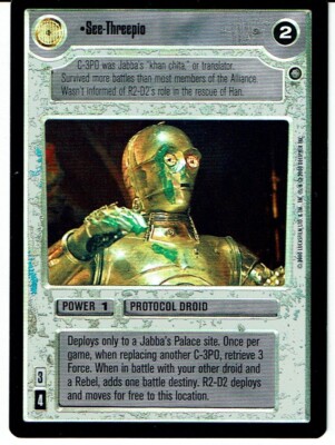 STAR WARS CCG REFLECTIONS II SRF LIGHT SIDE FOIL SEE-THREEPIO ex