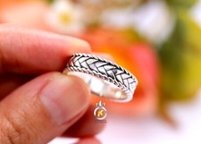 Weave Ring Braided Ring Braided Weave Ring Women Weave Ring Silver 925