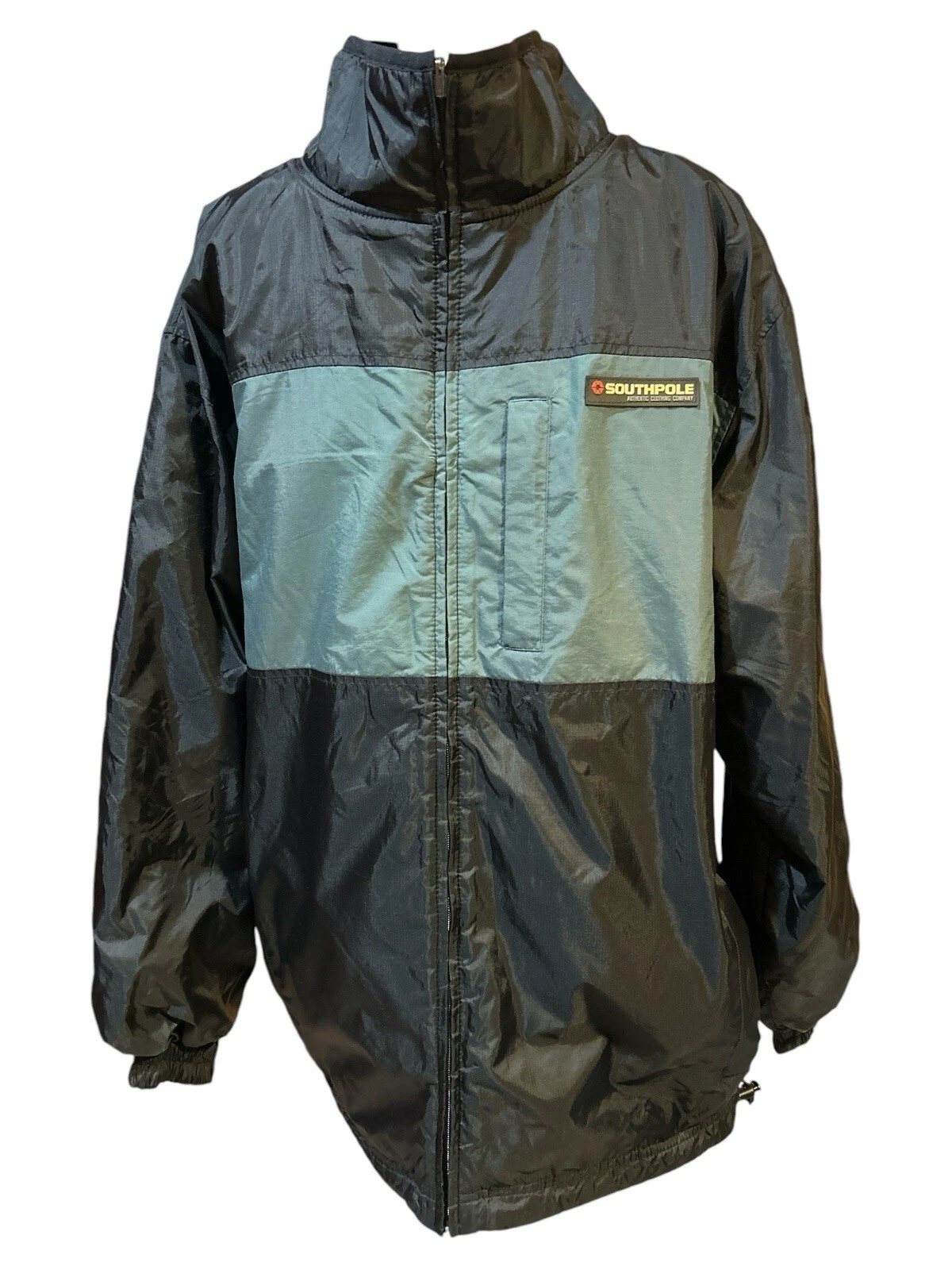 SOUTHPOLE Vintage 90's Softshell Fleece Men's Jacket Reversible Sz M Relaxed EUC