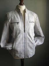 Aviatrix Leather Jacket 18 20 2xl Xxl Biker Racer Distressed Sheep Nappa Anne