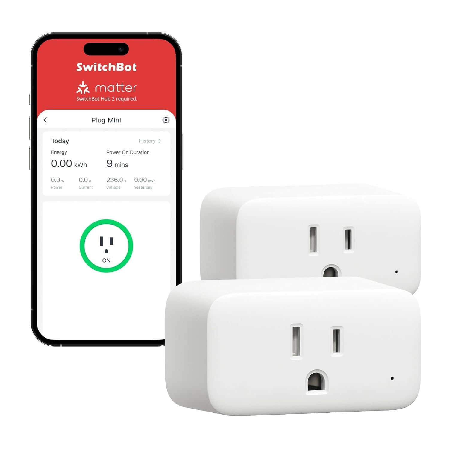Smart Plug Mini 15A, Energy Monitor, Smart Home Wifi(2.4Ghz) & Bluetooth Outlet-image