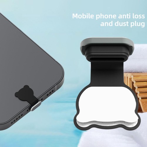 Alloy anti-lost plug charging port color -Dust Plug Alloy Loss G2O4 Type-C S6E9 - Photo 3/26