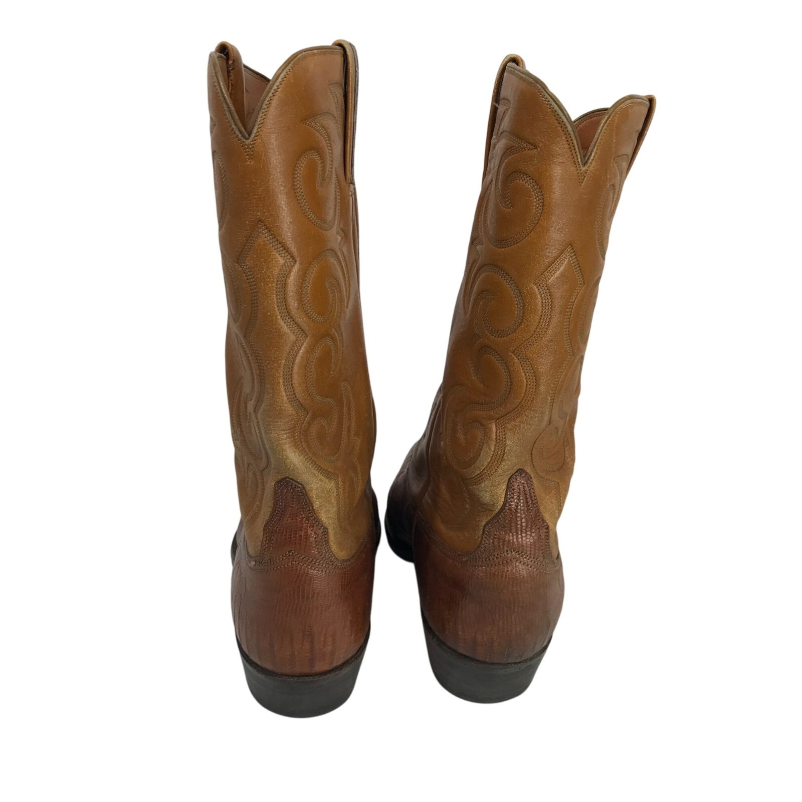LUCCHESE ~ SAN ANTONIO VINTAGE PEANUT TEGU LIZARD 2320PB 90601 ~ 10D image 5