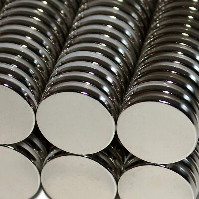 EARTHMAG GMBH 2 NEODYM MAGNETE D25x3 mm NdFeB N45 11 KG HAFTKRAFT RUND SCHEIBE POWER FLACH