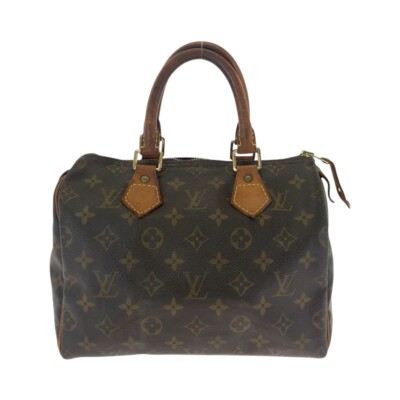Authentic Louis Vuitton Monogram Speedy 25 M41528 Handbag From