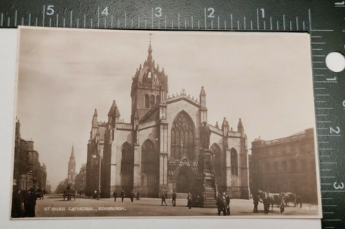 St Giles Cathedral Edinburgh Scotland RPPC, Valentine's - Picture 3 of 3