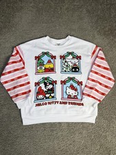 Hello Kitty And Friends Sweatshirt Womens L White Light Up Fleece Colorblock
