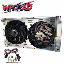 Aluminum Radiator+Fan Shroud for 94-96 Chevy Caprice Impala/Buick Roadmaster 5.7