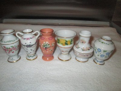 6 x Franklin Mint Japanese Vase Collection Limited Edition,