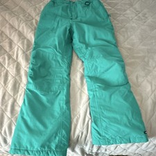 Lands' End Turquoise Insulated Snow Pants Women Winter Ski Straight Leg