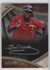 2017 Topps Tier One Break Out Silver Ink 2/10 Miguel Sano #BOA-MSA Auto 0s3