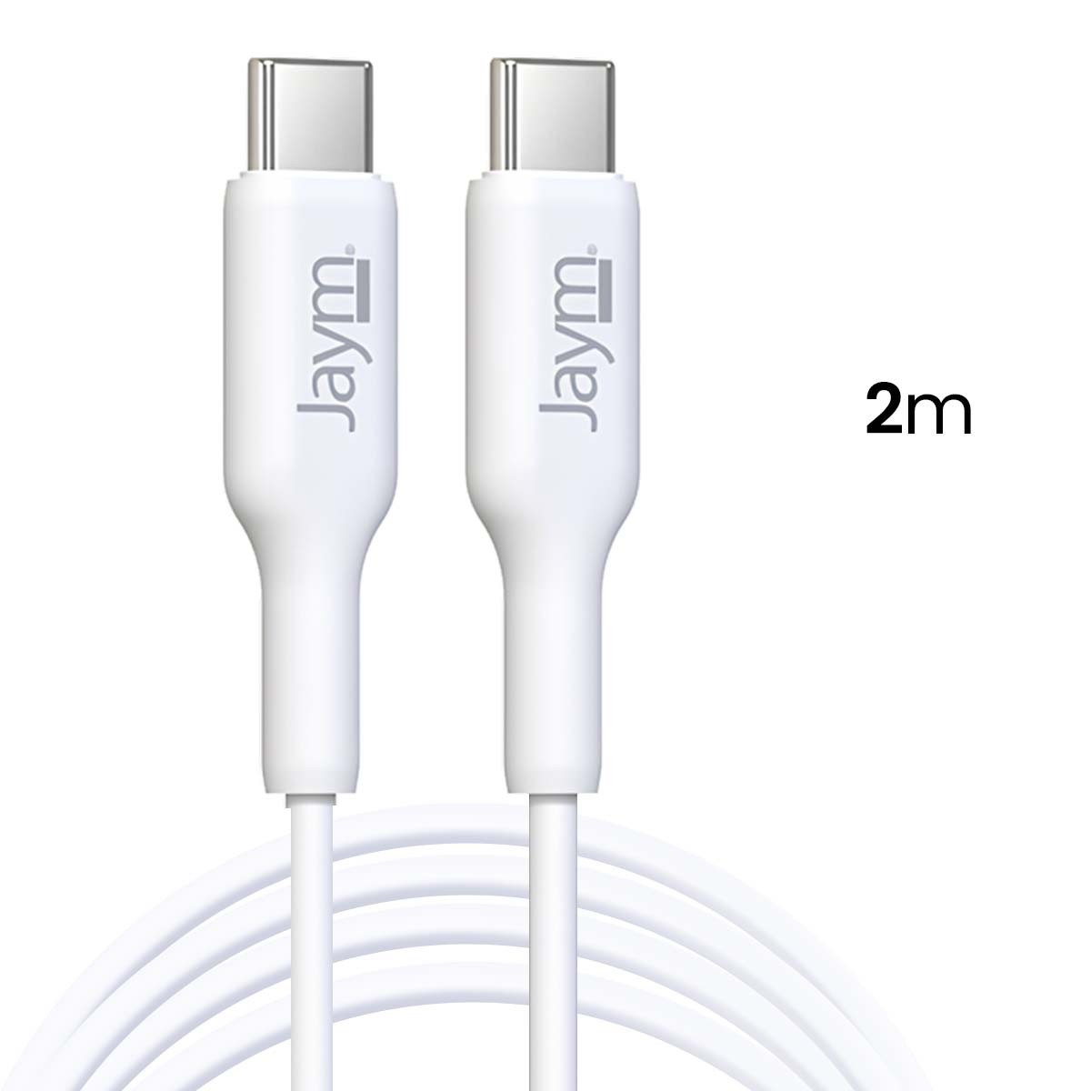 Câble USB-C 100W Jaym 2m conçu en nylon tressé robuste gris sidéral - 4