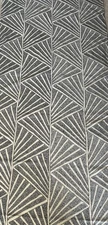 Donghia Majestic Metallic Charcoal Upholstery Fabric 100% Linen Almost 3yds